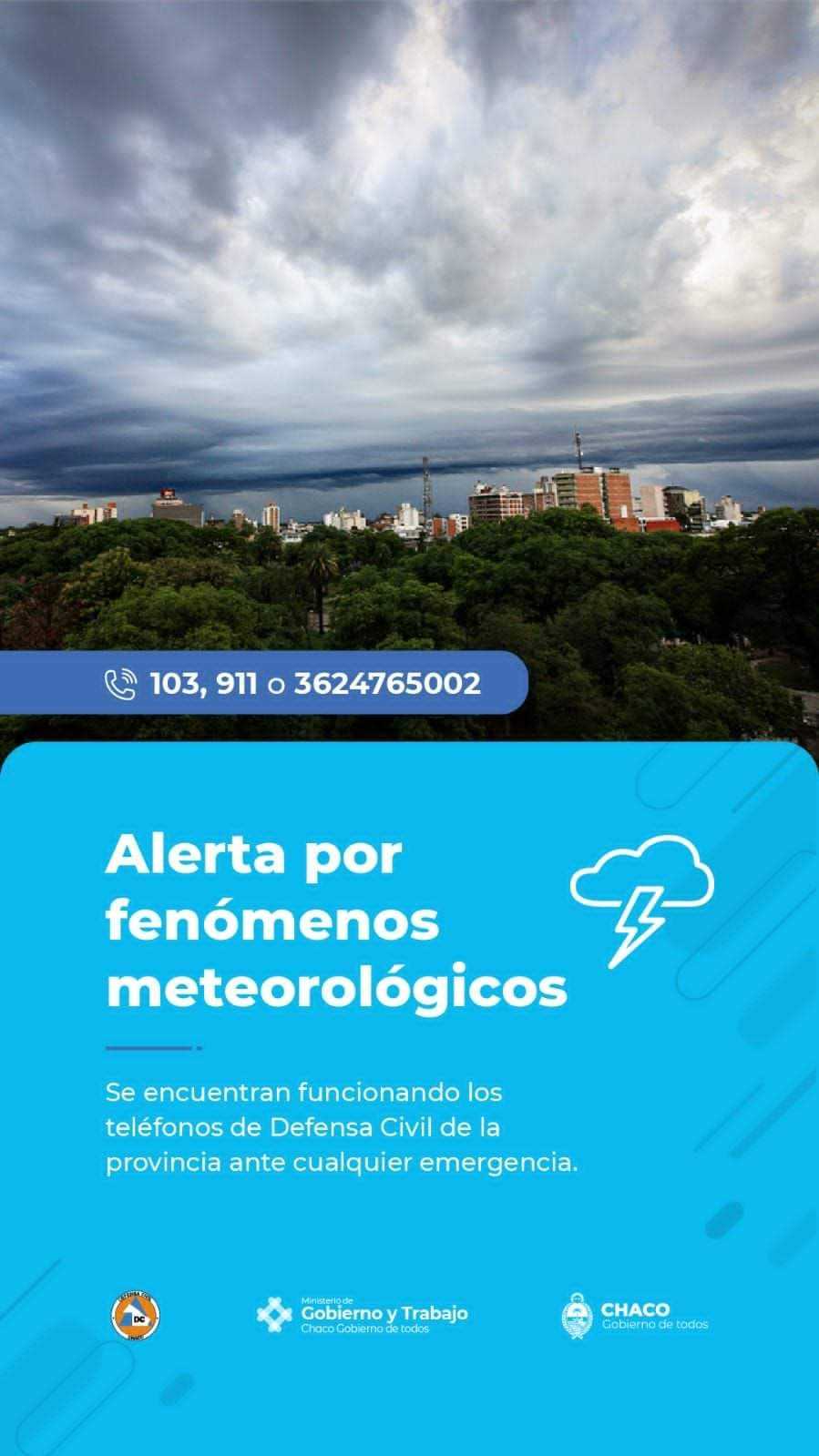 L neas disponibles ante alertas por fen menos meteorol gicos