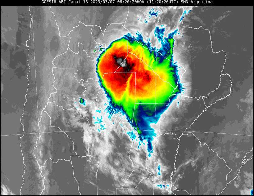 Alerta por tormentas fuertes en gran parte del Chaco para este