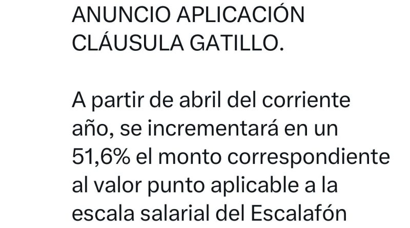 El Gobernador anunció la aplicación de la Cláusula Gatillo