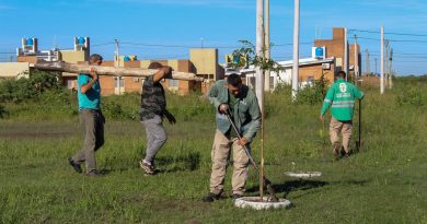 La Municipalidad de Resistencia ejecutó tareas de limpieza y mantenimiento en espacios públicos de la zona sur