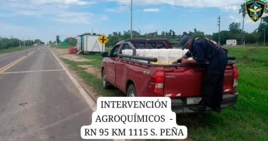 Caminera intervino carga de agroquímicos por no respetar las medidas de seguridad para su traslado