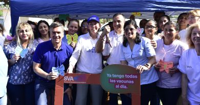 Miraflores: el Gobernador acompaño la jornada de cierre de la Campaña de Vacunación en las Américas