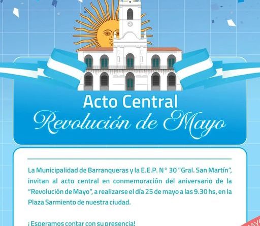 Barranqueras se prepará para el acto central del 25 de mayo