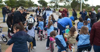Día de los Jardines: el municipio de Resistencia acompañó bicicleteada solidaria