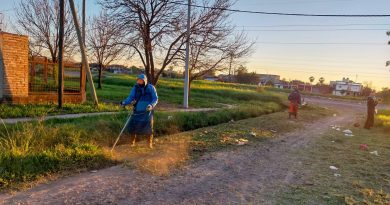 Operativos de limpieza urbana para mantener caminos y espacios públicos en buenas condiciones