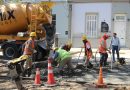 Plan de Bacheo: comenzó a hormigonarse la Avenida San Martín, del 400 al 500