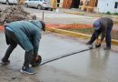 Plan de Bacheo: repararon la calzada de la Avenida Sarmiento al 1.300