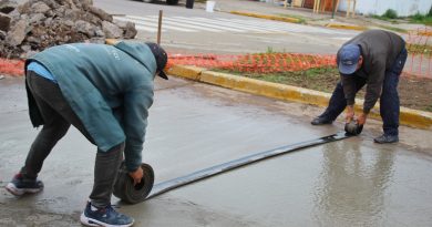 Plan de Bacheo: repararon la calzada de la Avenida Sarmiento al 1.300