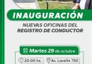 Resistencia: invitan a la inauguración de las modernas oficinas de registro de conductor