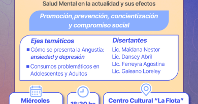 Invitan a una charla sobre salud mental