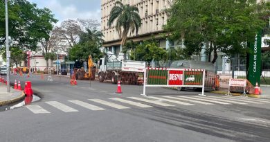 Paradas alternativas de colectivos durante el bacheo en la Avenida Sarmiento