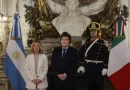 Milei se reúne con Giorgia Meloni en la Casa Rosada