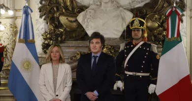 Milei se reúne con Giorgia Meloni en la Casa Rosada