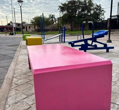 Barranqueras: avanza la puesta en valor de la Plaza Sarmiento
