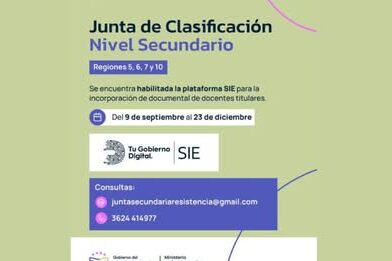 Nivel Secundario: docentes titulares ya pueden incorporar documentación en SIE